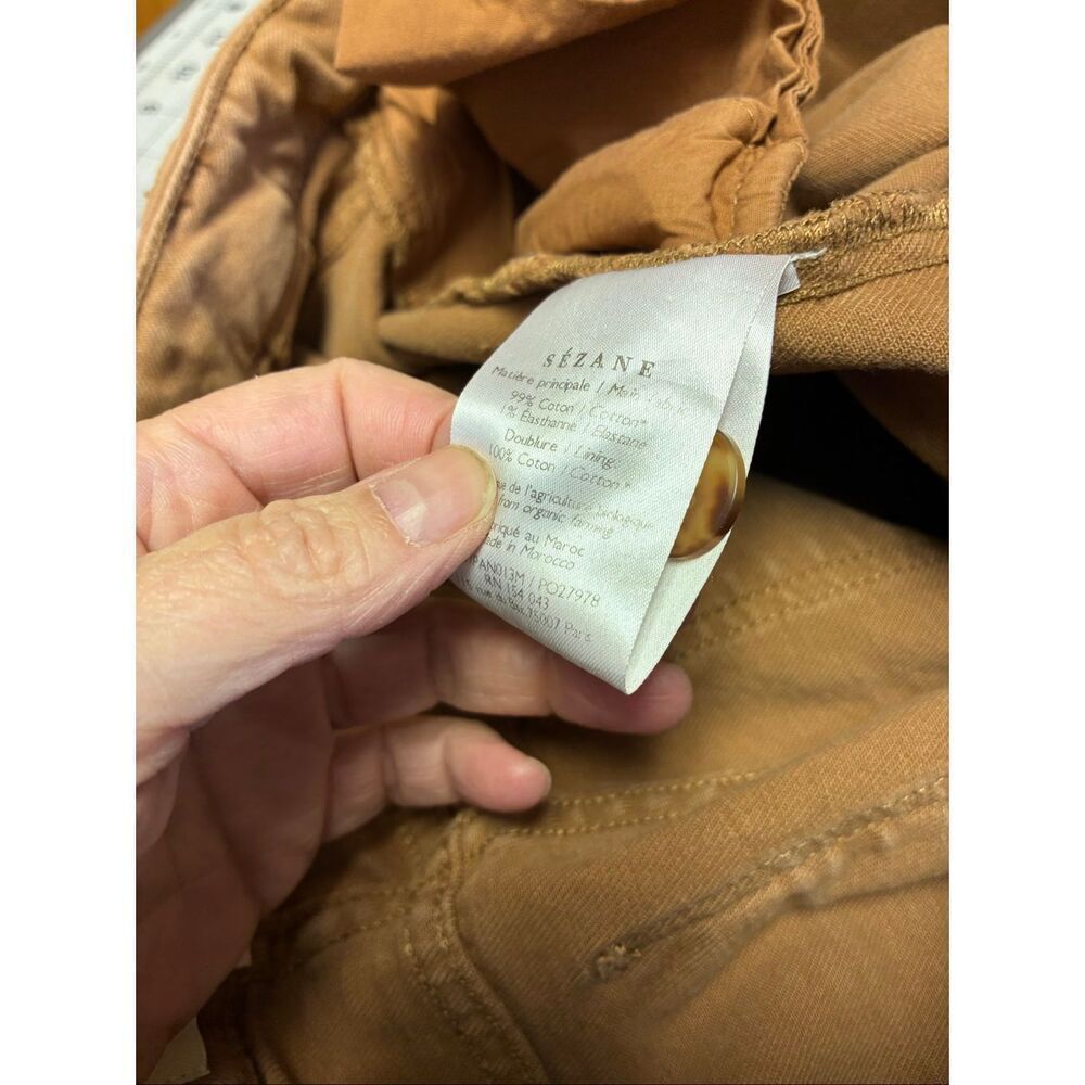 Sezane Chino Pants in Burnt Orange Size 40 (US 8) - Picture 9 of 10